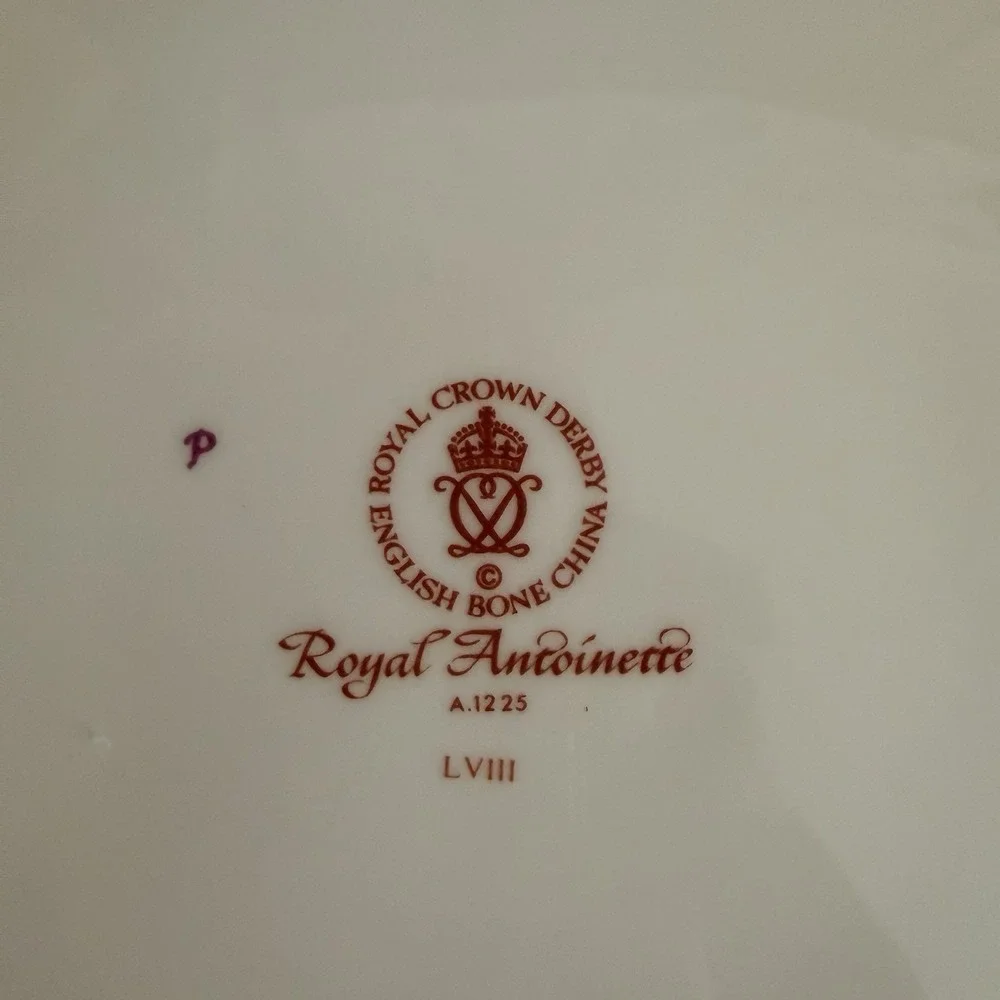 Royal Crown‎ Derby Royal Antoinette Dinner Plate 7019225 English Bone China 10